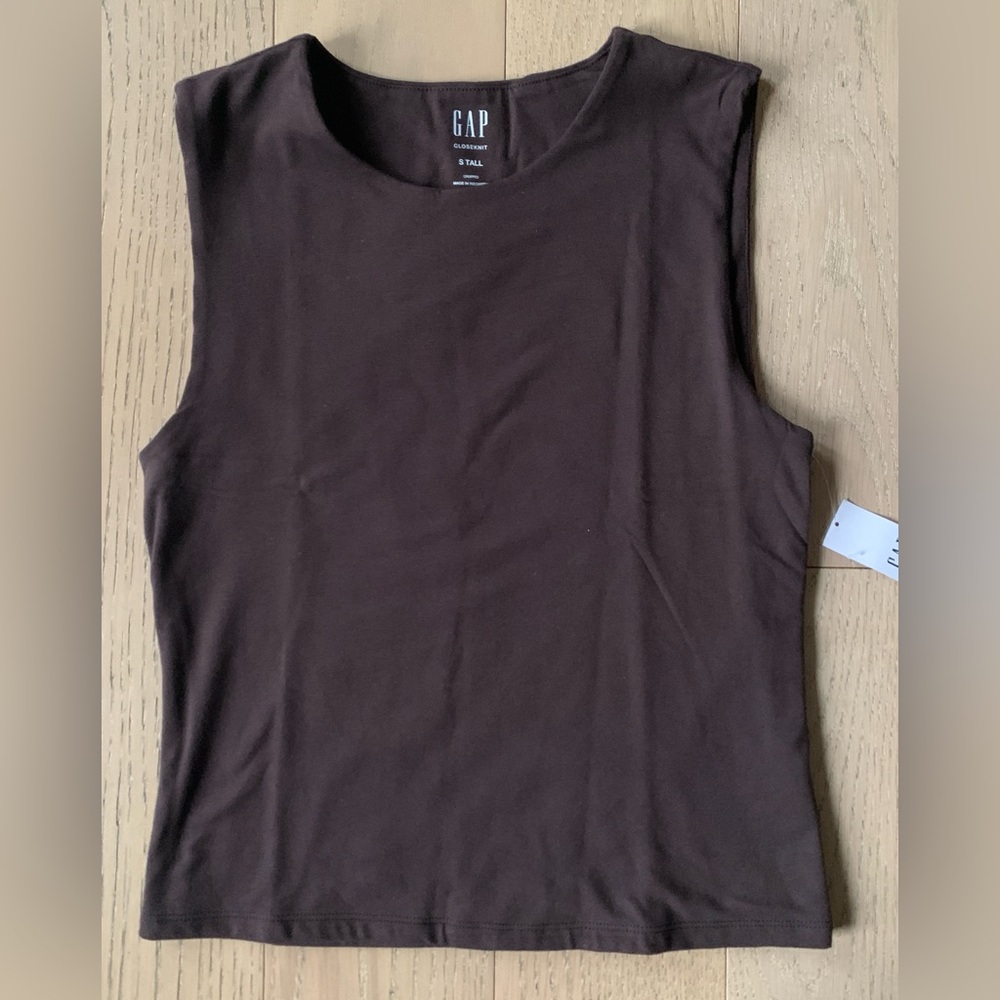 GAP Women's Terra Brown Cropped Tank Top